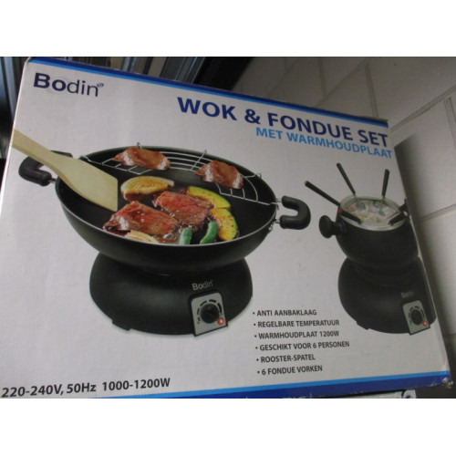 Wok en fondue set  1 set