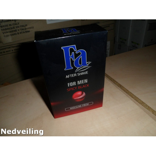 12x FA aftershave spicy black 100ml