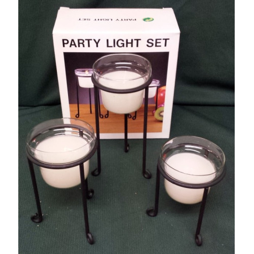 Party Light set, 3 delige set in doosje, per 5 doosjes