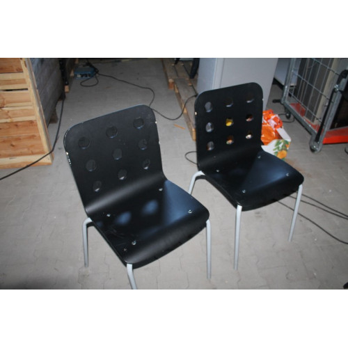 Keuken stoelen 6 stuks hout met ijzer frame