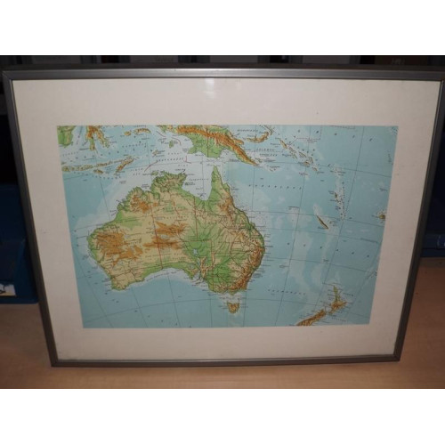 Landkaart Australia 1961