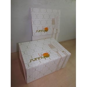 Kartonnen opvouwbare lunchboxes (140x)