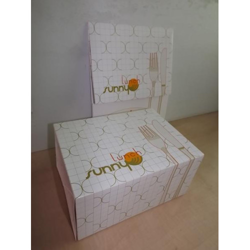 Kartonnen opvouwbare lunchboxes (140x)