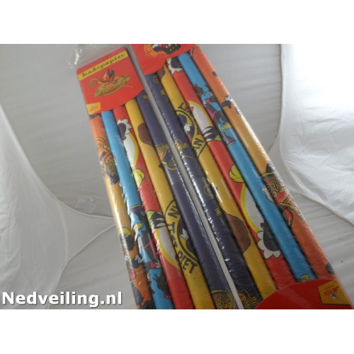 48 pakken met 5 rollen kadopapier Sinterklaas