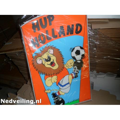 1 groot Hup Holland decoratiebord 78x50cm 