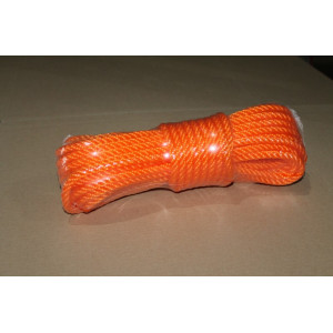 Oranje touw 8 mm 20 meter  6 stuks VAK 131