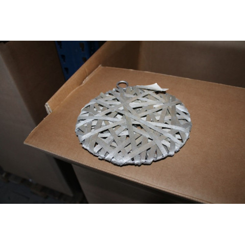 Decoratie hanger zilver ca 20 cm ca 100 stuks  VAK 34