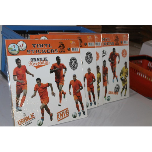 Oranje vinyl stickers 25 sets