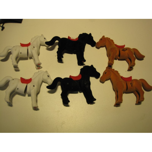6x speelgoed paard