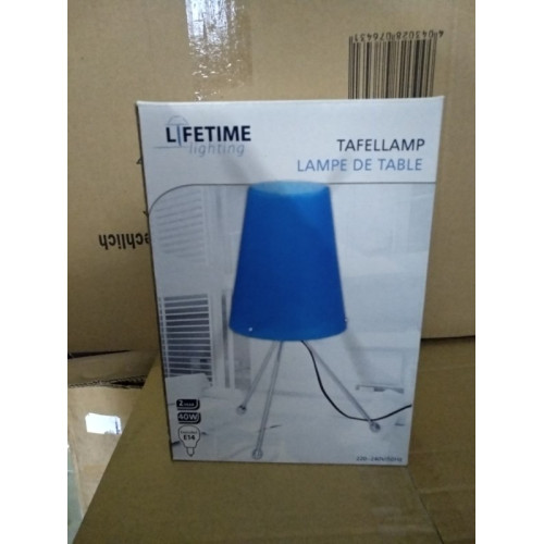 Tafellamp Lifetime blauw 3 stuks 