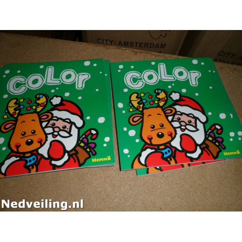 36x Kerst kleurboek Color 