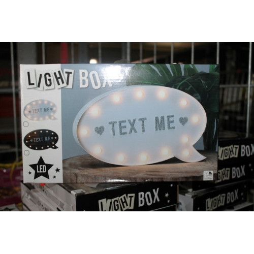 Light box  maak je eigen tekst 1 stuks KR D
