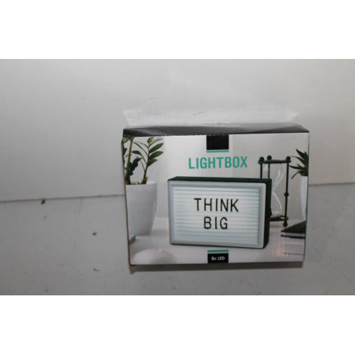 Mini Light box 8x led inc 143 letters 1 stuks KR J