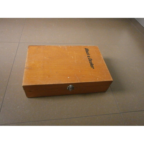 Black& Decker houten gereedschapskoffer