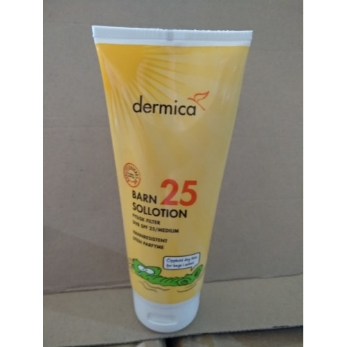 Dermica zonnecreme Factor 25     60 stuks  VK 214