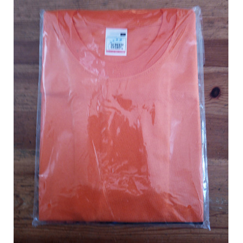 T-shirt Fruit of the loom oranje maat L
