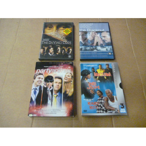 DVD  selectie van 4 stuks