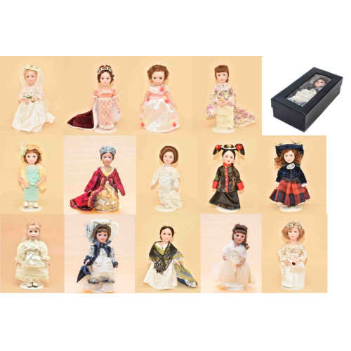 12 Porseleinen poppen Prinsessen 