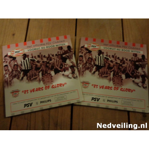 14x CD met het PSV Clublied incl Karaoke versie