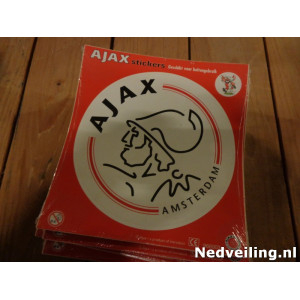 50x Vel met Ajax Sticker 13cm 