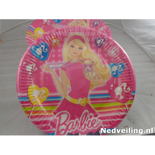 48x Barbie bordjes 23cm 