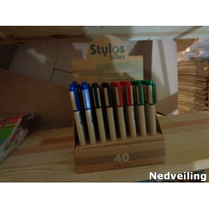 200x pen in display in 4 kleuren 