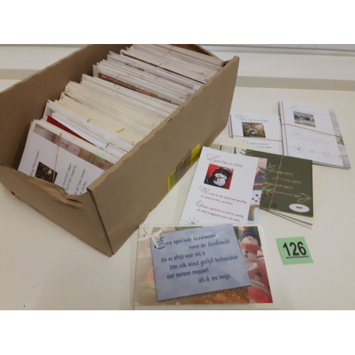 Kerstkaarten met Enveloppe, HALLMARK ruim 200 stuks