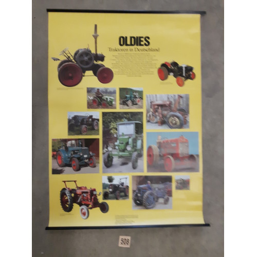 poster tractoren, h 85 x b 60 cm