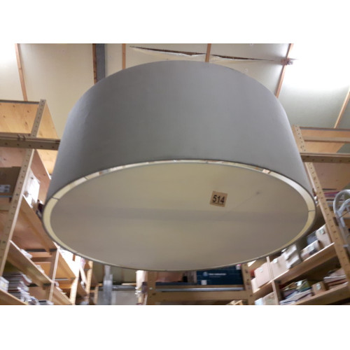 Grote ronde hanglamp, cremekleur, doorsnede 100 cm, 3 fittingen