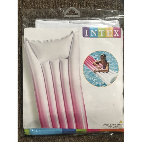 intex - luchtbed 183x75 - wit roze