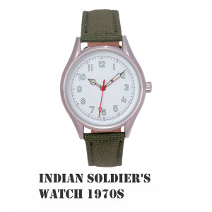 Indiase soldaten horloge - Militaire Polshorloges Collectie - 1970,