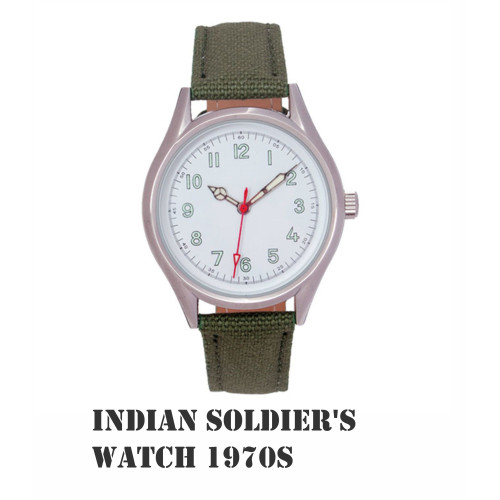 Indiase soldaten horloge - Militaire Polshorloges Collectie - 1970,