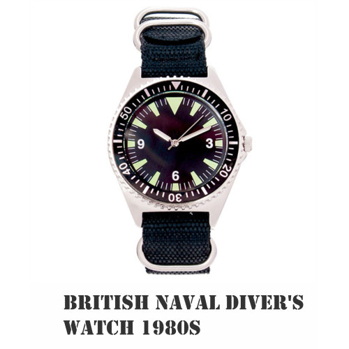 Britse marineduikers horloge - Militaire Polshorloges Collectie - 1980,