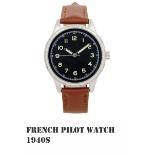 Frans piloten horloge - Militaire polshorloges collectie - 1940,