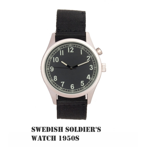 Zweedse soldaten horloge - Militaire polshorloges collectie - 1950,