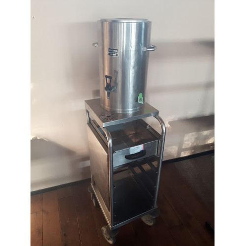 RVS verrijdbaar koffiereservoir 16 liter roestvrijstaal merk Animo