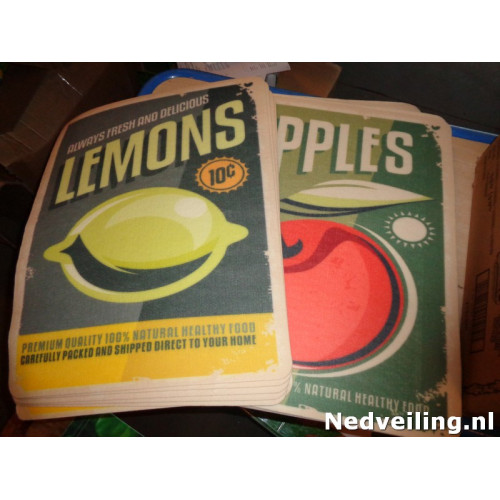 18x Keukenmat Apples en Lemon 