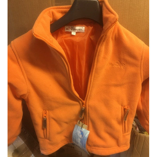 Fleece vest kinder retour uit verkoop oranje maat 152