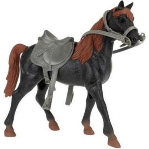 Toi-toys Horses Pro Zwart Paard Met Zadel