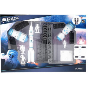 Toi-toys Speelset Space Adventures 9-delig Wit/lichtblauw 1 x
