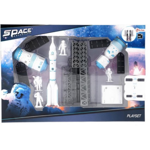 Toi-toys Speelset Space Adventures 9-delig Wit/lichtblauw 1 x