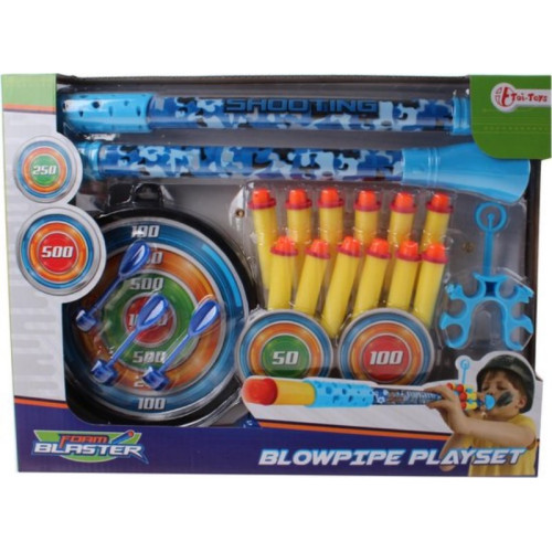 Toi-toys Blaaspijp Deluxe 20-delig Blauw 1x