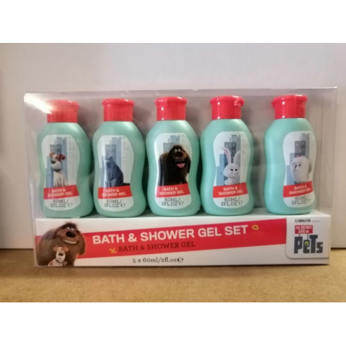 Bath en shower gel set Little pets 3 sets