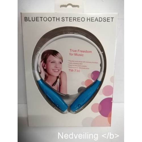 Bluetooth stereo Head set  TM-730   1x  blauw