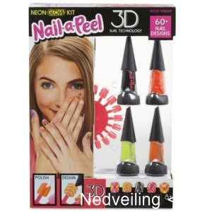 Nail-a-Peel Theme Kit- Neon Glow Kit 1 set