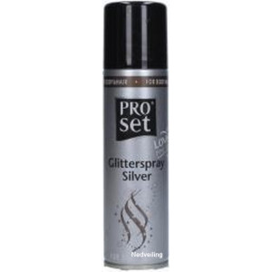 Proset Hair, Body & glitterspray Silver - 150ml 2 st