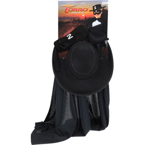 Toi-toys Zorro Verkleedset Zwart 30 Cm  1x