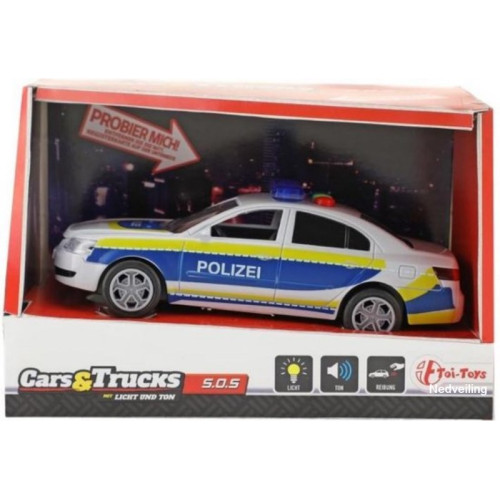 Toi-toys Polizei Frictie Met Licht En Geluid 15 Cm  1x