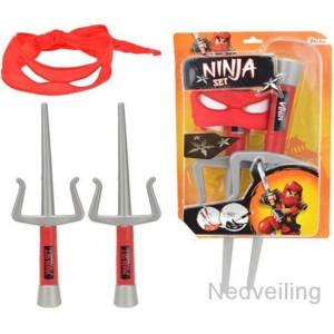 Ninja Masker Set - Twee Wapenstokken