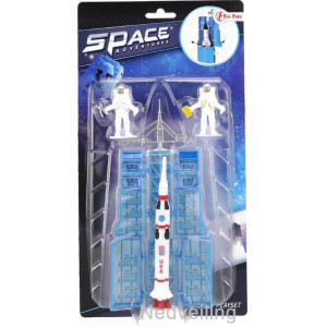 Toi-toys Ruimte Raket En Astronauten 15 Cm Wit 1x